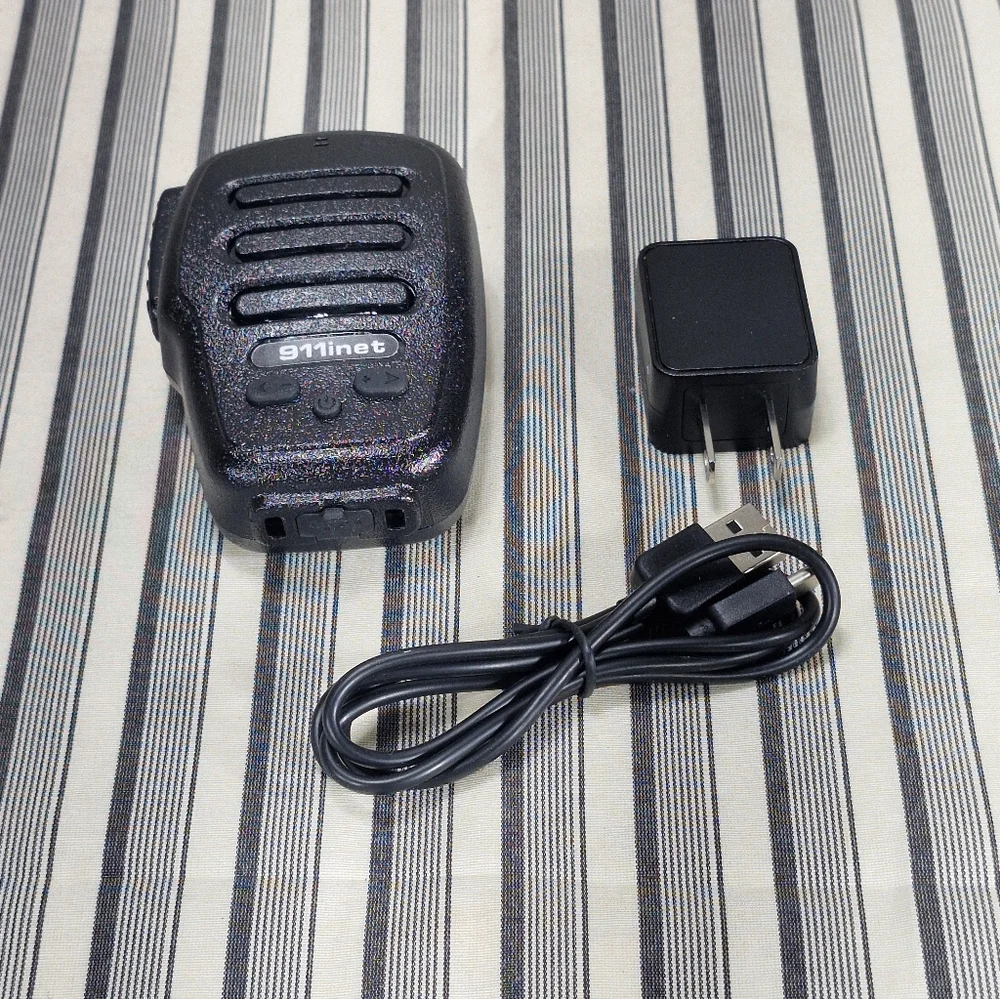 911net H3 Bluetooth Remote Speaker Microphone w/ Charger New Open Box